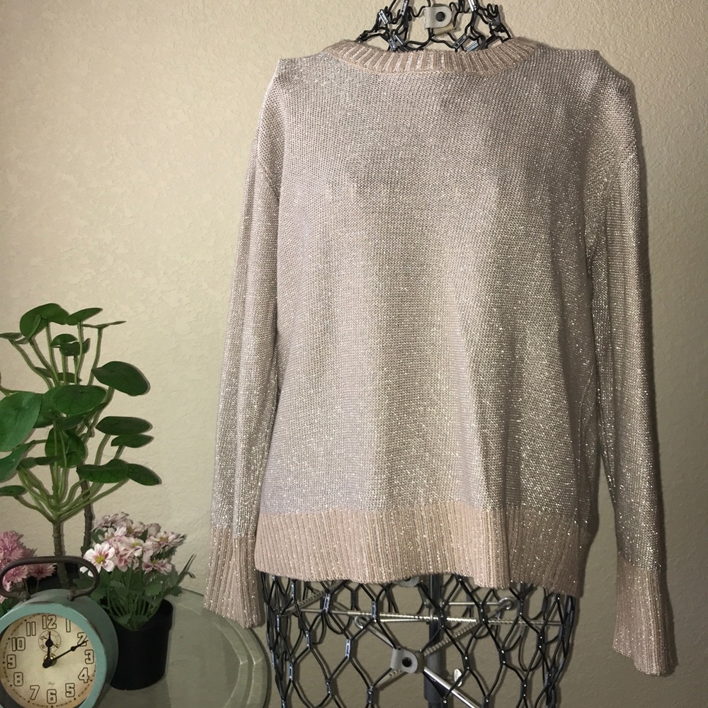 Open Back Gold Sweater